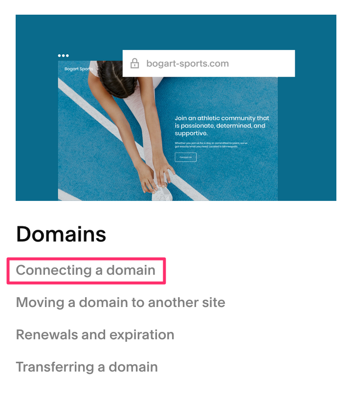 can i connect my domain to squarespace